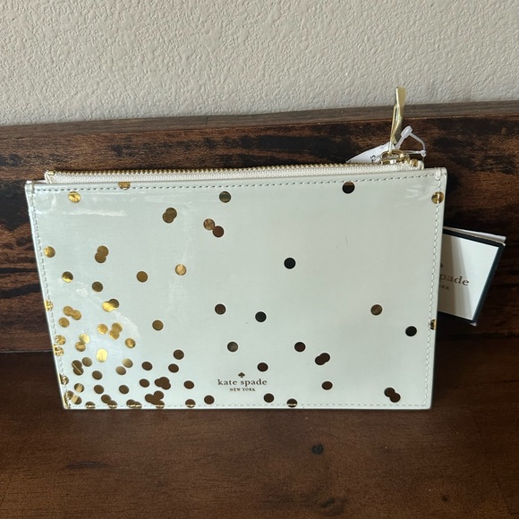 Kate Spade NWT Confetti Dot Pencil Pouch Bag - Picture 2 of 6